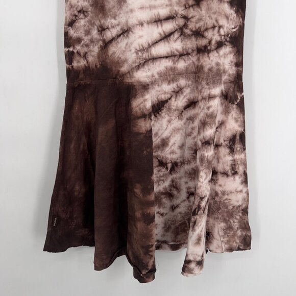 PrAna Ashlyn Sleeveless Tie-Dye Cotton Mini Dress in Espresso – Size M NWT - Picture 6 of 11